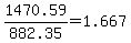 +1470.59+%2F+882.35+=+1.667+