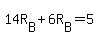 +14R%5BB%5D+%2B+6R%5BB%5D+=+5+