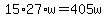+15%2A27%2Aw+=+405w+