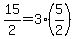 +15%2F2+=+3%2A%285%2F2%29+
