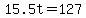 +15.5t+=+127+