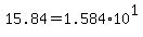 +15.84+=+1.584%2A10%5E1+
