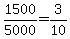 +1500%2F5000+=+3%2F10+