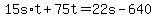 +15s%2At+%2B+75t+=+22s+-+640+