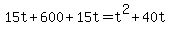 +15t+%2B+600+%2B+15t+=+t%5E2+%2B+40t+