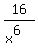 +16%2F%28x%5E6%29+