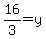 +16%2F3=y