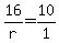 +16%2Fr+=+10%2F1+
