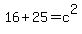 +16+%2B+25+=+c%5E2+