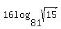 +16log%2881%2Csqrt%2815%29%29+