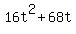 +16t%5E2+%2B+68t+