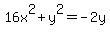 +16x%5E2+%2B+y%5E2+=+-2y+