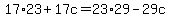 +17%2A23+%2B+17c+=+23%2A29++-+29c+