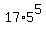 +17%2A5%5E5+