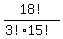 +18%21+%2F+%28+3%21%2A15%21+%29+