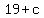+19+%2B+c+