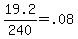 +19.2+%2F+240+=+.08+