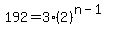 +192+=+3%282%29%5E%28n-1%29