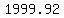 +1999.92+