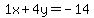 +1x%2B4y=-14+