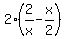 +2%282%2Fx-x%2F2%29