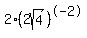 +2%282sqrt%284%29%29%5E-2+