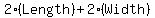 +2%28Length%29+%2B+2%28Width%29+