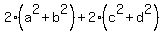 +2%28a%5E2%2Bb%5E2%29+%2B+2%28c%5E2%2Bd%5E2%29+