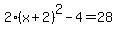 +2%28x%2B2%29%5E2+-+4+=+28+