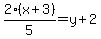 +2%28x%2B3%29%2F5=y%2B2