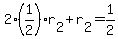 +2%2A%281%2F2%29%2Ar%5B2%5D+%2B+r%5B2%5D+=+1%2F2+