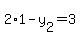 +2%2A1+-+y%5B2%5D+=+3+
