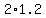 +2%2A1.2+