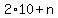 +2%2A10+%2B+n+