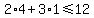 +2%2A4+%2B+3%2A1+%3C=+12+