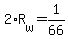 +2%2AR%5Bw%5D+=+1%2F66+