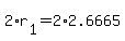 +2%2Ar%5B1%5D+=+2%2A2.6665+