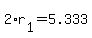 +2%2Ar%5B1%5D+=+5.333+