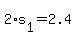 +2%2As%5B1%5D+=+2.4+
