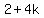 +2%2B4k
