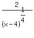 +2%2F%28x-4%29%5E%281%2F4%29