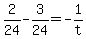+2%2F24+-+3%2F24+=+-1%2Ft+