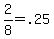 +2%2F8=.25+