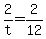 +2%2Ft+=+2%2F12+