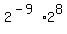 +2%5E%28-9%29+%2A+2%5E8+
