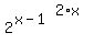 +2%5E%28x-1%29%5E%282%2Ax%29+