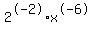 +2%5E-2+%2Ax%5E-6+