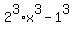 +2%5E3+%2A+x%5E3+-+1%5E3