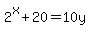 +2%5Ex%2B20=10y