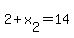 +2+%2B+x%5B2%5D+=+14+